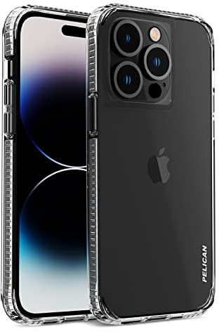 Pelican Ranger Series – iPhone 14 Pro Hülle 6,1 Zoll [kabelloses Laden kompatibel] [Anti-Gelb] Schutzhülle mit Anti-Kratz-Technologie [15FT MIL-Grade Fallschutz] iPhone 14 Pro Cover – Transparent