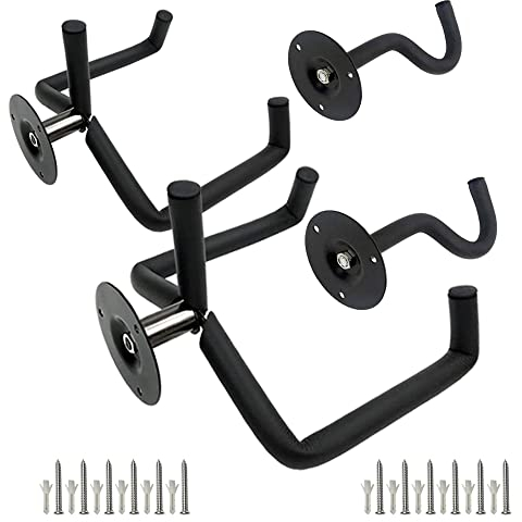 WANLIAN Wandhalterung horizontal für E-Gitarre, Ukulele, Slatwall, Hawaii-Gitarren-Halter, Bass-Ständer, Haken mit Schrauben, 2 Stück