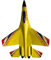 MagiDeal Planeur d'avion Télécommandé 2.4G 2 Canaux RC pour Enfants, Jaune