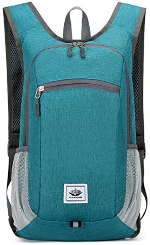 AUXDIQ 20L Faltbarer Rucksack Fahrradrucksack Herren Damen Sportrucksack Ultraleicht Trinkrucksack Hydration Rucksack Wanderrucksack