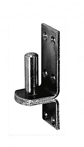 81mm x 30mm x 10mm (11mm) Black Heavy Duty Hinge Pin Gate Hinge Brackets Galvanised Steel (Pack of 2) X07E/2