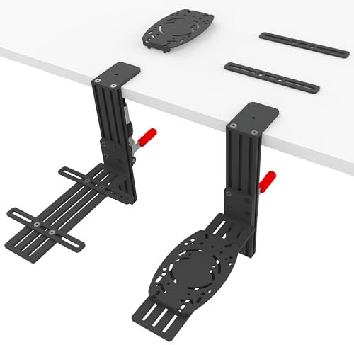 HUYE Supporto hotas per sistemi a gas e Hotas Logitech X56, X52, X52 Pro, per Thrustmaster T Flight HOTAS, Thrustmaster T.16000M, Thrustmaster TCA, Hotas Desk Mount per il joystick gioco Flight Sim