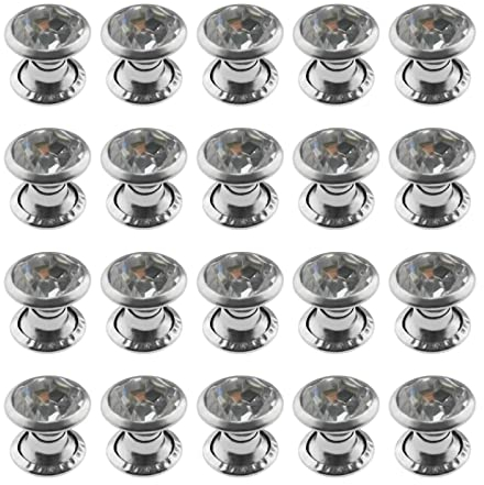 Create idea 200 Stück 7mm Strass Nieten Mit Nietkappen Schmuck Nieten Bolzen Für Jacke Rucksack Geldbörse Denim Hosen Leder DIY Handwerk Kleidung Dekoration