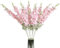 ICBOX Künstliche Blumen aus rosa Rittersporn, 85,1 cm langer Stiel, Rittersporn aus Kunstseide, für hohe Vasen, Kunstblumen für Zuhause, Hochzeit, Babyparty, Blumenarrangement, Tafelaufsatz,