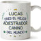 MUGFFINS Tazas Personalizadas para ADIESTRADOR CANINO hombre - En Español - Mejor del Mundo - 11 oz / 330 ml - Regalo Personalizable original y divertido