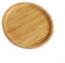 Lioaeust Vassoio da portata rotondo, 20 cm, in legno, stile rustico, perfetto per cibo, bevande, torte, feste e uso generale
