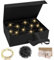 Geschenkbox mit Deckel, 21x17x7cm Großer Geschenkbox mit Schleife,Umschlagkarte,Faltbare Magnetische Geschenkbox Geschenkschachtel Schwarz,Geschenkkarton mit Schleife für Vorschlag,Hochzeit,Geburtstag