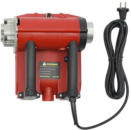 4580W Elektro Hobelmaschine, Elektrische Handhobelmaschine, Power Handhobelmaschine, Elektrohobel - 3500RPM, Tragbare Walzen Hobelmaschine für Beton und Spachtelputzwände (Rot)