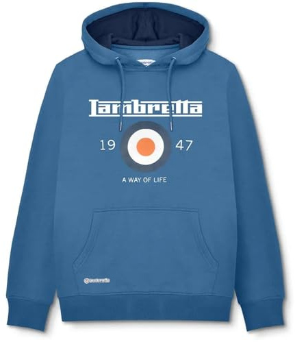 Lambretta Mens Hoodie Dark Blue S