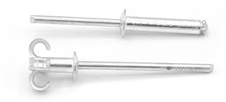 NOLDAR | Remaches de aluminio tipo FLOR. 4,8 x 12 mm. Color plateado. (100 unidades)