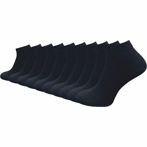 GAWILO Premium Sneaker Socken (10 Paar) | Damen & Herren | extra verstärkte Belastungszonen | ohne drückende Naht über den Zehen