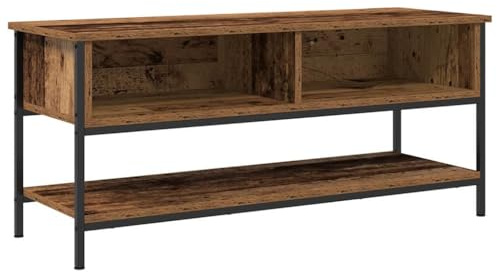vidaXL TV-Schrankset 100 x 35 x 45 cm Altholz Holzwerkstoff | Genug Raum für all deine Medien, Der natürliche Holzstil bringt jede Menge Charme,