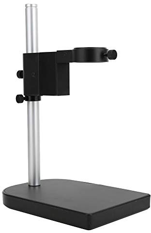 Aluminium Alloy Microscope Camera Stand Support Bracket with 50mm & 22mm Rings for 180X Lens - & Stable Design