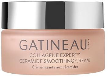 GATINEAU Collagene Expert Ceramide Smoothing Cream 50ml | Anti-ageing collagen moisturiser with Hyaluronic Acid & Vitamin C. Helps boost elasticity, smooth texture and plump skin
