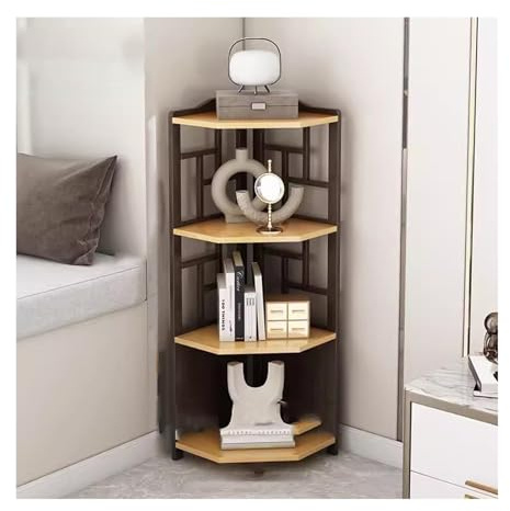 RUNZE765Z Kleiner Tisch Eckschrank, modernes Wohnzimmer, deckenhohes Regal, minimalistischer Lagerschrank, dreieckiges Bücherregal, Schlafzimmer-Eckschrank Tisch Wohnzimmer