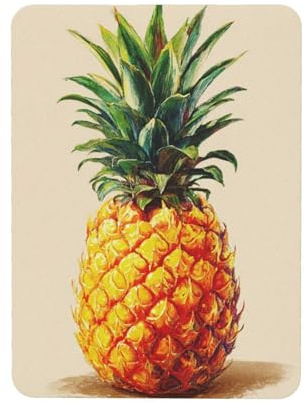Kühlschrankmagnete, robust, rund, klein, tropische Früchte, Ananas, dekorative Mini-Magnete für Whiteboard, Küche, Kühlschrank, Büro, Heimdekoration