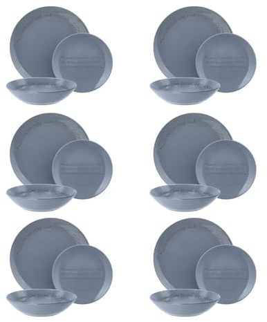 Servizio 18 piatti ceramica blu Quotes