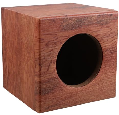 Ganazono Cassa Acustica in Legno Con Finitura Elegante Cachi Scatola Audio Vuota Resistente Per Altoparlanti Auto E Subwoofer Per Camion Migliora Stabilità Sonora E Qualità Audio in Viaggi