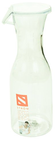 BPA Free Clear Plastic Water Juice Carafe Serving Bottle Jug With Lid Choice of Sizes (Large - 1183ml - 40oz)