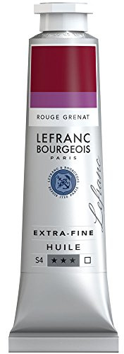 Lefranc Bourgeois 405069 extra feine Ölfarbe in Künstlerqualität aus hochwertigen Pigmenten, lebendige Farben, hohe Lichtechtheit, 40ml Tube - Granatrot