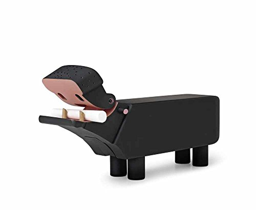 Kay Bojesen - Nilpferd - Flußpferd - Dekofigur - Buchenholz - Holz - Schwarz - 26,1x6,2cm