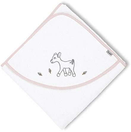 Sterntaler Kapuzen-Badetuch Waldis Rosie, Alter: ab 0 Monate, 100 x 100 cm, Rosa