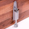 Kick Down Foot Operated Door Stopper - Silver Wedge/Stop Jammer