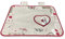 Tex family Copriforno Universale 35x50 cm, Copertura Decorativa Forno in Tessuto Made in Italy, Lavabile, Bordo in Cotone ★ Alta qualità e Resistenza, Design Holly Rosso