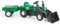 Dolu Pedal-Traktor mit Anhänger und Bagger für Kleinkinder ab 3 Jahren, Kinder-Pedaltraktor mit Lernfunktion zum Treten - Ideales Spielzeug für drinnen und draußen - Grün