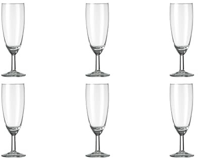 Royal Leerdam 6 x Sektglas, Champagnerglas, Glas, transparent, 15cl
