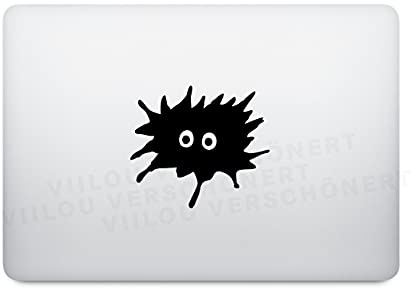 Computer Sticker FLECK MIT AUGEN Aufleber Mac Apple Logo Tattoos Notebook Motive Laptop spots stain Comic tablet motive viilou