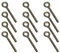 12 pièces boulon à oeil M5 en inox 304 Vis à œil robuste et résistant à la rouille de 59 mm de longueur pour les projets de jardin suspendus