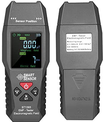 EMF Meter Hancaner ST1393 EMF-Messgerät Elektromagnetisches Feld EMF-Detektor Handheld Mini-Digital-LCD-Strahlungstester für elektromagnetische Felder