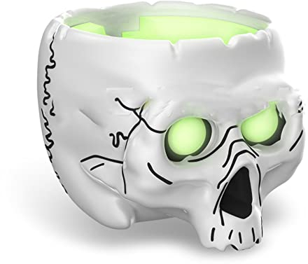 For Google Home Mini Holder Skull Stand Holder Accessories with Integrated Cable Management, No Screws Required, Smart Home Speaker Accessories Rack, Space Saving (Google Home Mini, White)