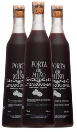 Licores Terras Gauda Porta do Miño Orujo de Café 70 cl (Caja de 3 Botellas de 70 cl)