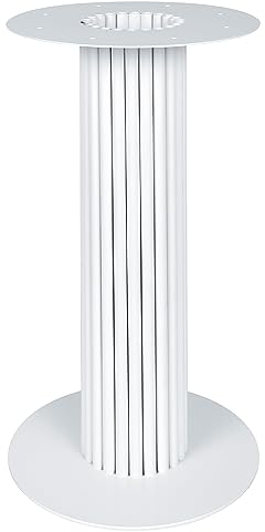 Magnetic Mobel Metall Tischfuß Rund Tisch Esstisch Tischbein Tischgestell 40x72 cm (Weiß)