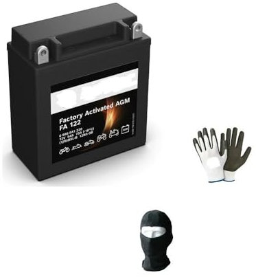 KOMPATIBEL MIT Suzuki DR R 650 FÜR Jahr 1990 al 1991 YB5L-B FA1220 Gel SLA Batterie BEREITS GELADEN UND BEREIT AKTIVE AGM-BATTERIEN 5 AH Ampere 12 Volt 120X60X130MM