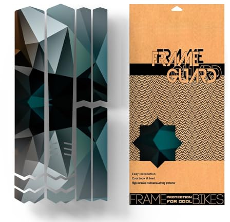 HUIOP Autocollant de protection de cadre de vélo anti-rayures pour cadre de vélo - Autocollants de protection imperméables pour vélo tout-terrain VTT
