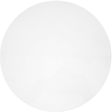 JECOMPRIS Feuilles Acryliques Transparentes Rondes Disque Rond En Acrylique De 25 Cm Cercle Acrylique Transparent Disque En Plastique Vierge Pour Porte-Gâteaux Dessous De Verre Cadre