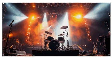 Festival-Aktivitäts-Banner, Rock-Konzert-Bühne, Party-Banner, langlebig, bunte Dekoration für Partys, Firmenveranstaltungen und besondere Anlässe