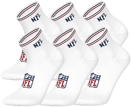 NFL Unisex Nfl Shield 6pk Quarter Socks Sport socks (6er Pack)