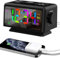 Euakee Réveil Numérique pour Chambre à Coucher, Veilleuses RVB Dynamiques Colorées, Affichage à Chiffres Multicolores, Dimmable, Chargeur USB, Radio-Réveil FM pour Les Dormeurs Profonds (Noir)