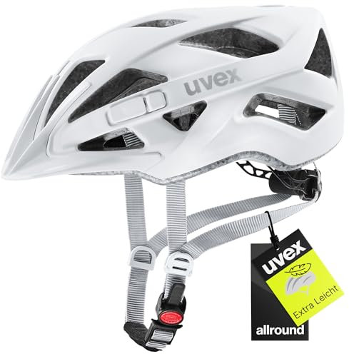uvex Touring cc - Leichter Allround-Helm für Damen und Herren - individuelle Größenanpassung - erweiterbar mit LED-Licht - White matt - 52-57 cm