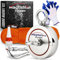 MAGFISHION Magnetfischen Set - 500 KG (2 x 250kg) - Ø75mm - Neodym Magnet mit Seil (20M) & Handschuhe - Magnet Fischen Angel - Ösenmagnet - Fishing Magnetangel - Magnetangeln Set