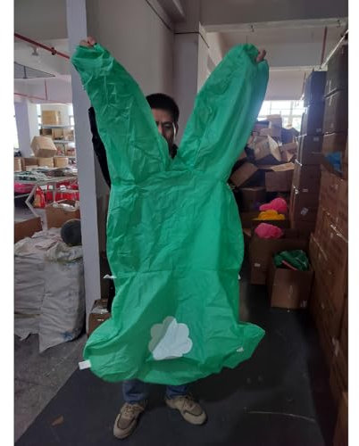 CMUSKO Aufblasbare Oster-Dekorationen – Osterhase aufblasbar süßes Kaninchen-Thema aufblasbar für Frühling-Outdoor-Dekorationen (grün-blau)