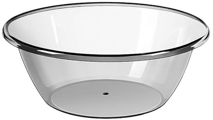 Dickeres, Transparentes Waschbecken, -Badebecken, Schlafsaal und Wäschebecken für Zuhause (Durchscheinendes Grau L)