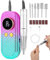 Ponceuse pour Ongles Professionnelle,35000 RPM Portable Rechargeable Avec Affichage LED et 6 Embouts Ponçage pour Pédicure Manucure, Multifunction, Cadeau de Noël pour femmes