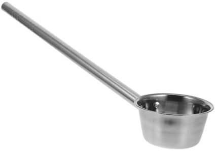 Cabilock Cucharón De Mango Largo Acero Inoxidable Cucharón De Agua De Mango Largo Pala De Riego