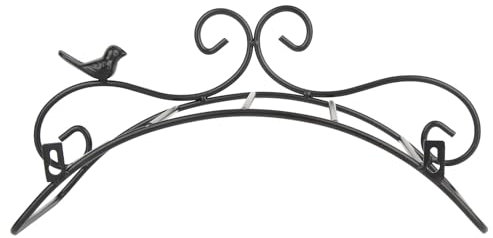 KJAOYU Robuster Schlauchhalter aus Gusseisen, schwarzer Gartenschlauchhalter im antiken Stil, für die stilvolle Aufbewahrung von Wasserrohren, für Gärten, Terrassen und