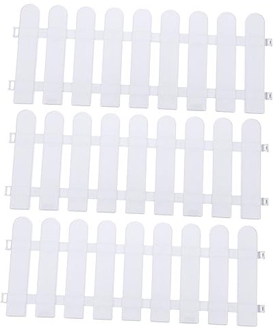 Yardenfun 5St Solar-gartenleuchten Rasenpflöcke Für Draußen Kleine Gartenzaun Grenze Gartengeländer Garten Kanten Grenze Rustikaler Zaun Zaun Anzeigen Weihnachtszaun Dekoration
